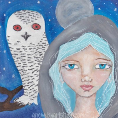 Full Cold Moon Goddess Print