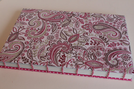 Pink Paisley Journal by A New Day Art Studio